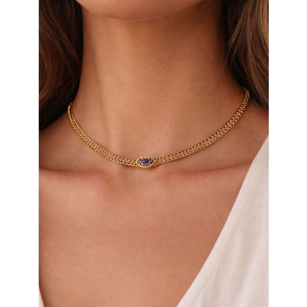Blue eye necklace chain A1837